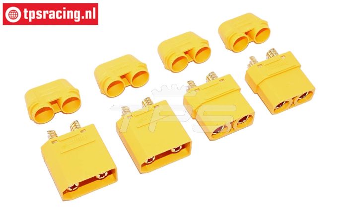 TPS087/90 AMASS XT90 Gold stekker Ø6,0 mm, 4 st.