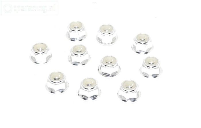 TPS1223/03 Aluminium borgmoer M3 Zilver, 10 st.
