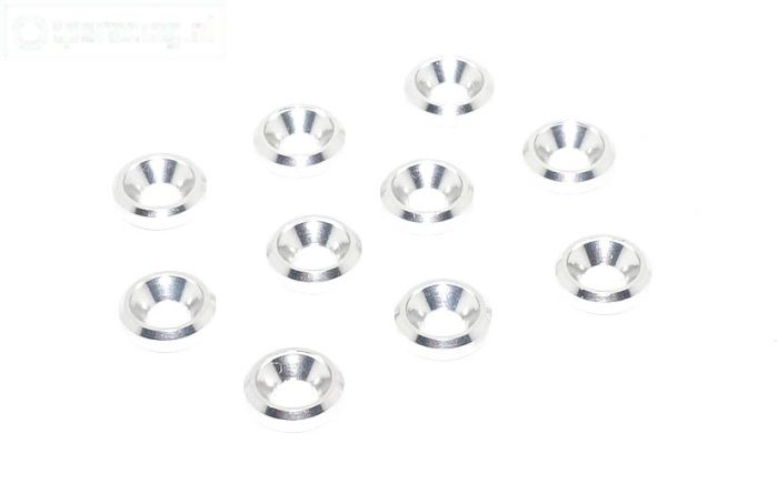 TPS1233/03 Alu verzonken ring Ø3 mm Zilver, 10 st.