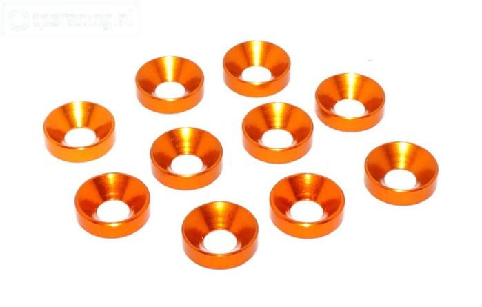 TPS1235/04 Alu verzonken ring Ø5 mm Oranje, 10 st.