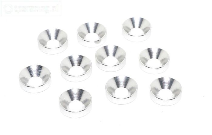 TPS1235/03 Alu verzonken ring Ø5 mm Zilver, 10 st.