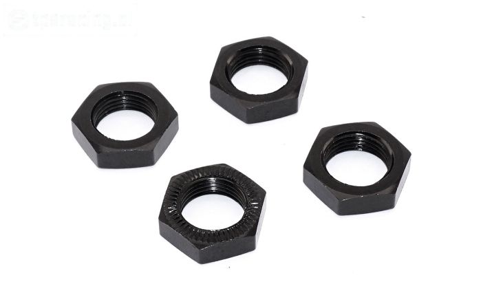 AR310449 ARRMA Alu-Wielmoer zwart 17 mm, 4 st.