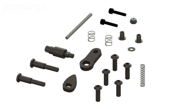 ARA311116 ARRMA Achterrem module metalen delen, set