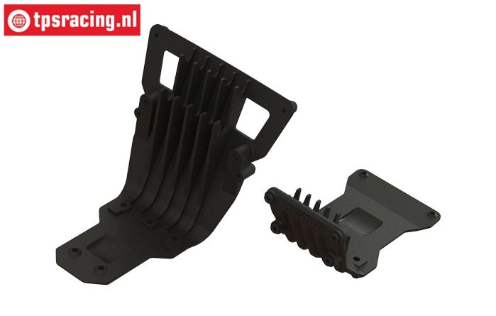 ARA320688 ARRMA Skid plate voor-achter, set