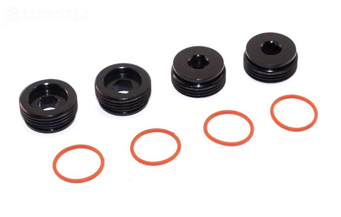 ARA330775 ARRMA Fusee moeren met O-ring, 4 st.