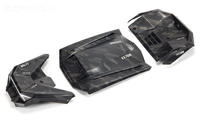 ARA411023 ARRMA Fireteam Kap Zwart Camo, set