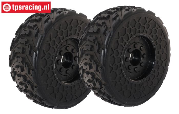 ARA550107 ARRMA dBoots Fireteam banden verlijmd, 2 st.