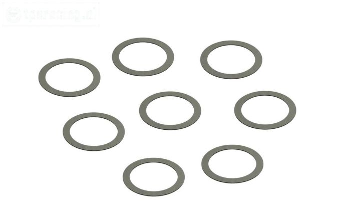 ARA709031 ARRMA Pas ring Ø13-Ø16-D0,2 mm, 8 st.