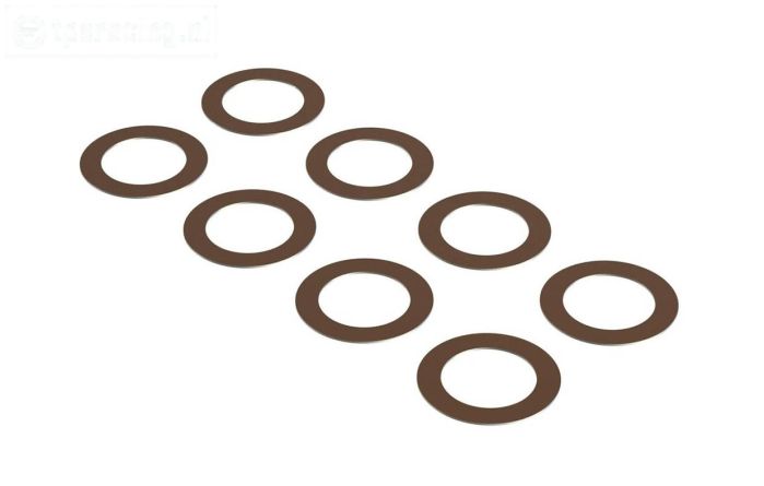 ARA709064 ARRMA Pas ring Ø8-Ø12-D0,2 mm, 8 st.