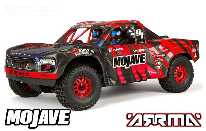 ARA7604V2T2 ARRMA 1/7 Mojave 6S V2 4WD Rood/zwart RTR