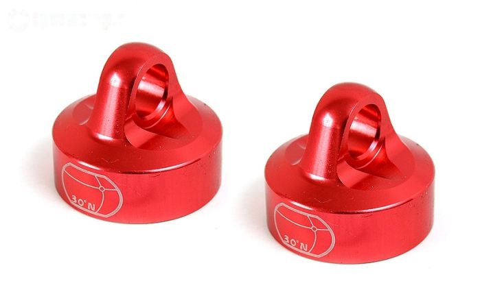 BWS55044R Alu-Schokd.sluiting boven Rood Ø24 mm, 2 st.
