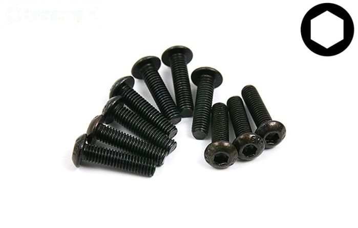BWS56015 Inbus bolkop M3-L12 mm, 10 st.