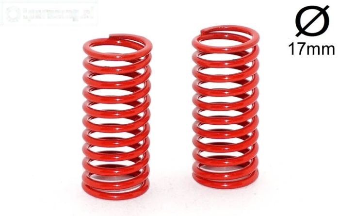 FG10183 Schokdemper veer rood Ø17-Ø2,4-L48, 2 St.