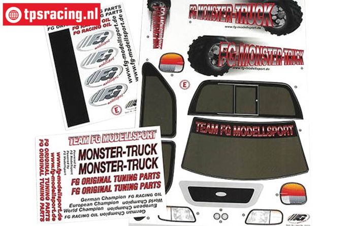 FG20155 Stickers FG Monster-Stadium-Street Truck, Set