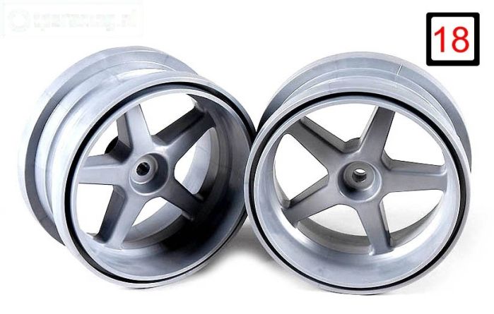 FG3105/02 1/6 Velgen zilver Ø120-B60 mm, 2 St.