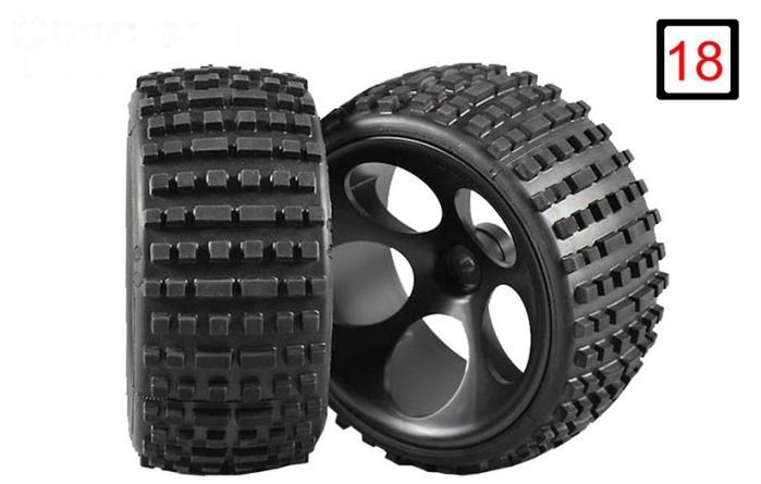 FG60209/06 Buggy banden S gelijmd Ø180-B80 mm, 2 st.