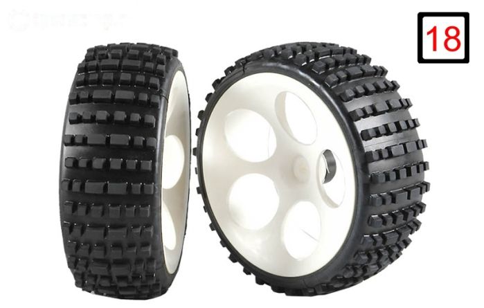 FG60215/05 Buggy banden M gelijmd Ø180-B60 mm, 2 st.