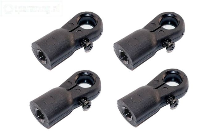FG6029/04 Kogelhouder na stelbaar M6-Ø10 mm, 4 st.