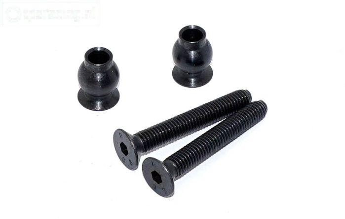 FG6077/05 Kogel met schroef Ø5/Ø10-H13 mm, Set