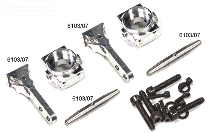 FG6103/05 Aluminium Stuurblokken 1/6-2WD Set