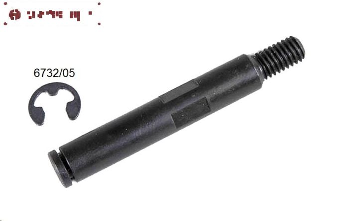 FG6104/01 Wiel as voor 2WD M6 Ø8-L57 mm, 1 st.