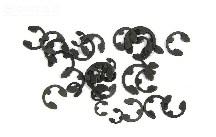 TPS6110 E-Clips zwart Ø3-Ø4-Ø5-Ø6-Ø7 mm, 28 St.
