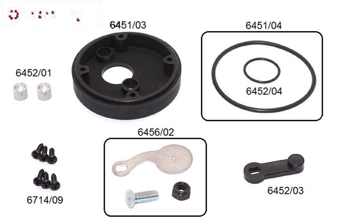 FG6456 Luchtfilter adapter met choke Ø62 mm, Set