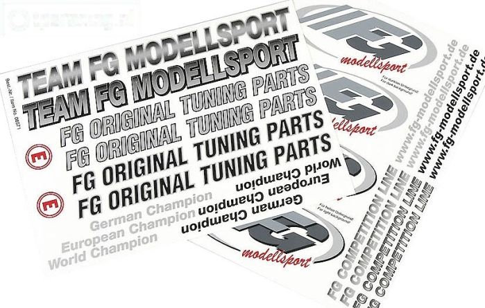 FG6571 FG Stickers Grijs, Set