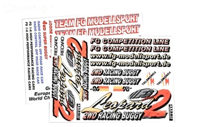 FG67165 Stickers FG Leopard 2WD, Set