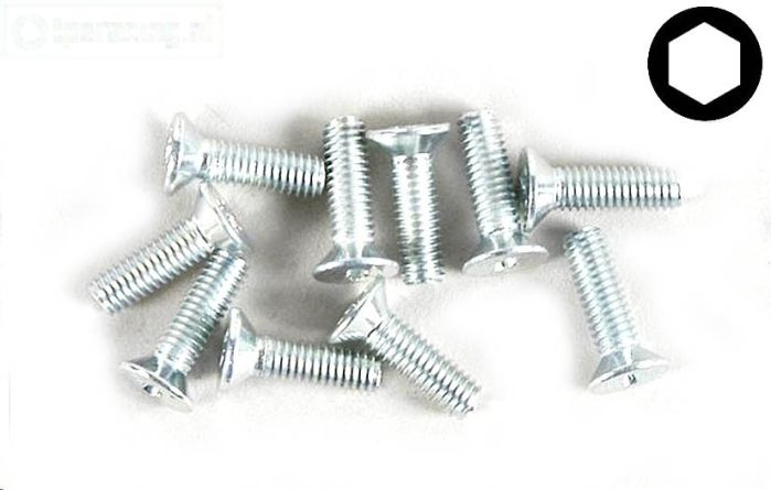 FG6719/10 Inbus verzonken kop M3-L10 mm, 10 St.