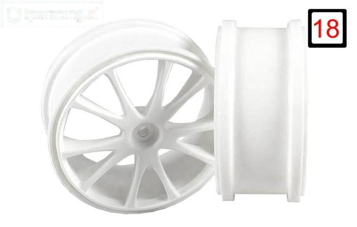 FG67205 1/6 Velgen 10 Spaak Ø130-B65 mm Wit, 2 St.