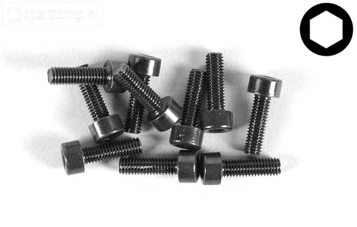 FG6724/10 Inbus normale kop M3-L10 mm, 10 St.