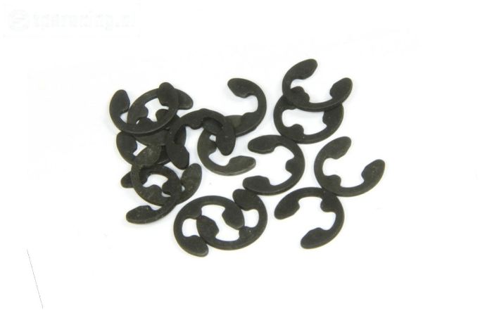 TPS6732/03 E-Clips zwart Ø3 mm, 15 St.