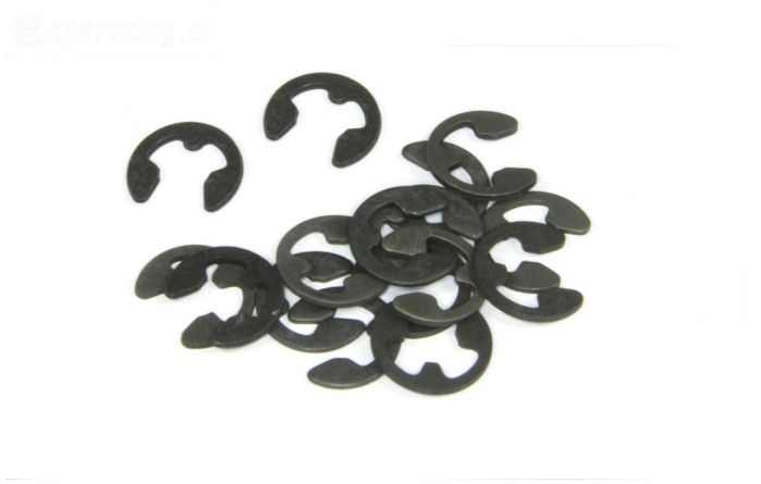 TPS6732/04 E-Clips zwart Ø4 mm, 15 St.