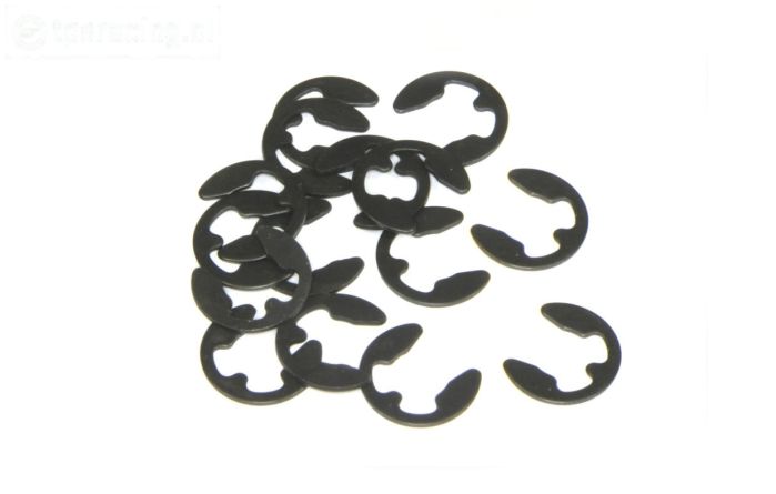 TPS6732/05 E-Clips zwart Ø5 mm, 15 St.