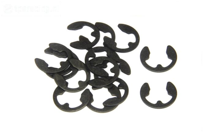 TPS6732/07 E-Clips zwart Ø7 mm, 15 St.