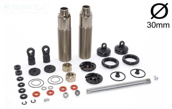 FG67331 Alu-Big-Bore Schokdemper Ø30-L265 mm, set