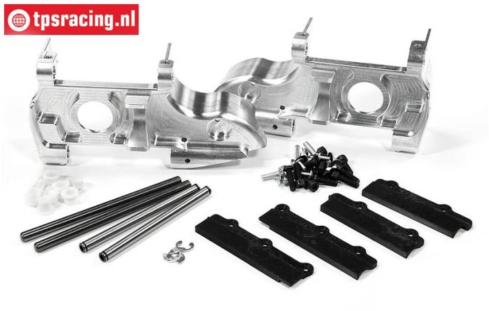 FG68410/05 Aluminium voor as behuizing, 1/5 4WD, Set