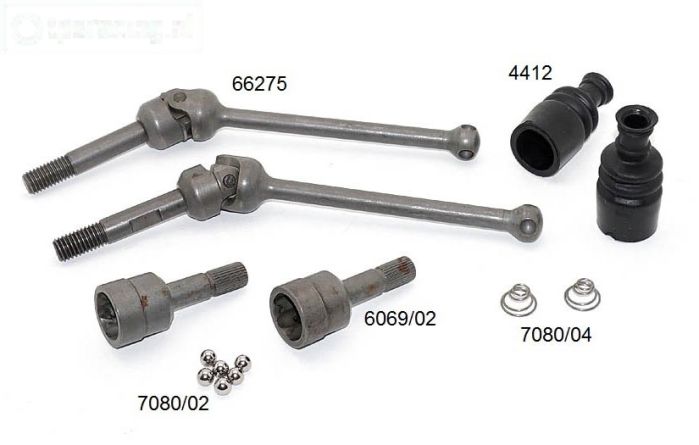 FG68415 Kardan as voor-as 1/5 M8 4WD, Set