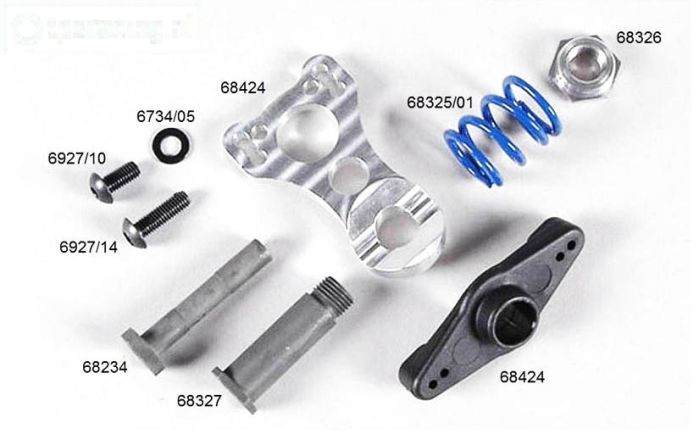 FG68420/05 Servo-saver 80° 1/6 4WD, Set