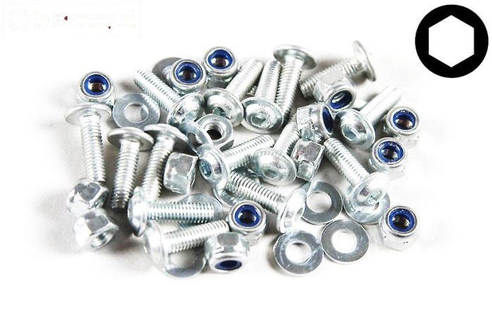 FG7058 Inbus Flenskop M3-L10 mm, 15 St.