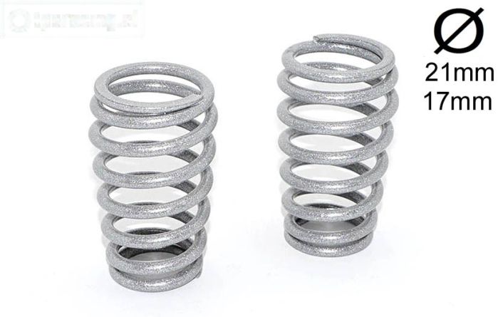 FG7287 Schokdemper veer Zilver Ø3,2-L57 mm, 2 st.