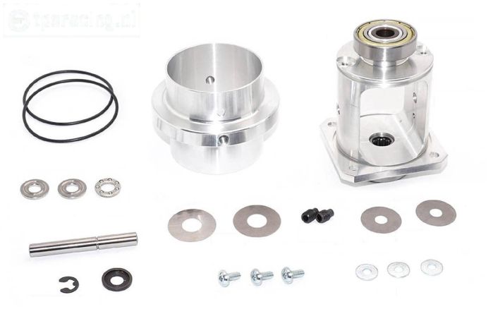 FG8485/01 Alu-Differentieel instelb. 2WD ombouw, Set.