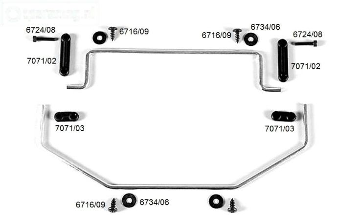 FG8511 Stabilisator 2WD 2WD Ø4-Ø5 mm, Set