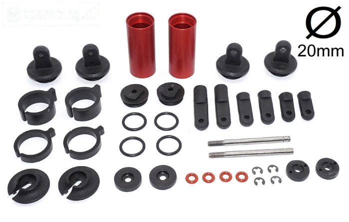 FG8522 Schokdemper '94 Rood Ø20-L125 mm, Set