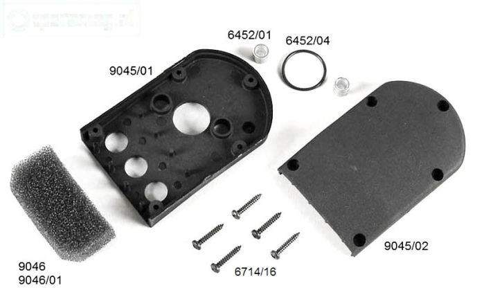 FG9043 Luchtfilter vlak FG zonder choke, Set