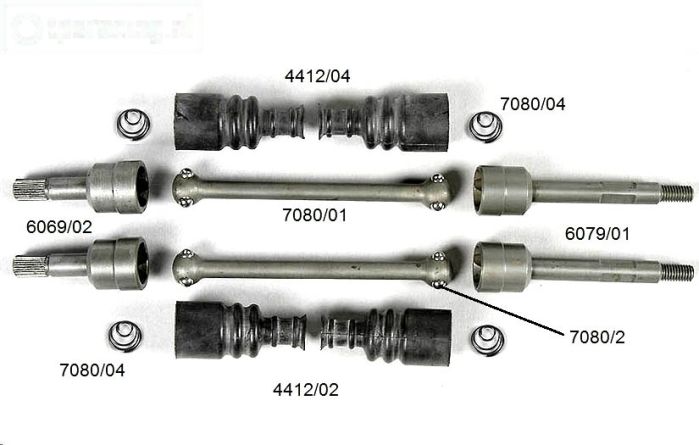 FG9470 Aandrijving kogelsysteem 1/5 B390 mm, Set