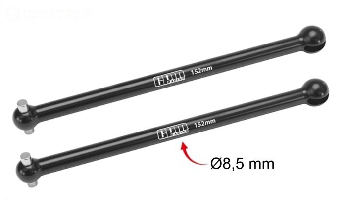 5T3/152F/RS-BK LOSI 5IVE-T 3.0 4140 Aandrijf as L162 mm, 2 ST.