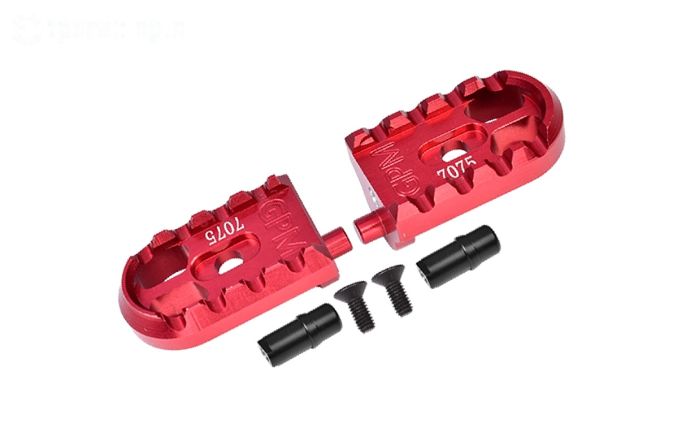 MX014-R PROMOTO Alu-voetsteun Rood, set