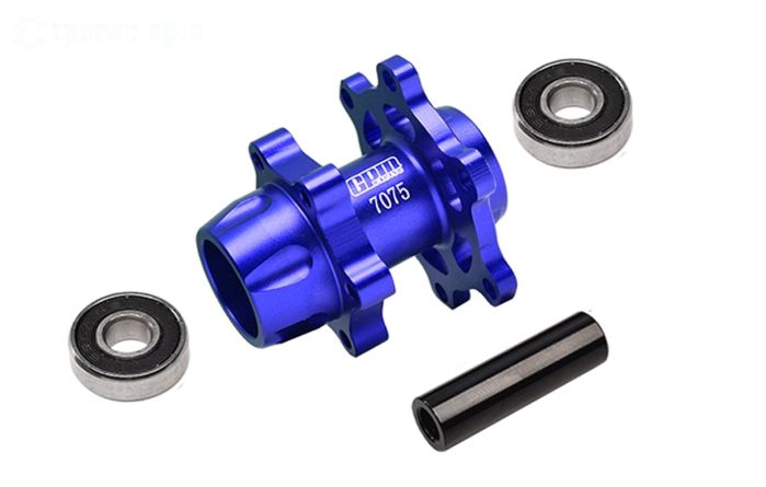 MX006-B PROMOTO Alu wiel as voor blauw, set
